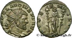 CLAUDE II LE GOTHIQUE(09/268-06-08/270)Marcus Aurelius Claudius Antoninien N° v38_0964    Date : 269 Nom de l'atelier : Milan Métal : billon Diamètre : 18,5mm Axe des coins : 12h. Poids : 3,11g. Degré