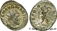 MARIUS(06-10 ou 11/269)Marcus Aurelius Marius Antoninien N° v38_1063    Date : 269 Nom de l'atelier : Germanie Inférieure, Cologne, atelier 2 Métal : billon Diamètre : 22mm Axe des coins : 12h. Poids 