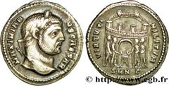 GALERE(1/03/293-5/05/311)Galerius Valerius MaximianusCésar(1/03/293-1/05/305) Argenteus N° v38_1155    Date : 295 Nom de l'atelier : Bithynie, Nicomédie Métal : argent Diamètre : 18,5mm Axe des coins 
