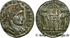 CONSTANS(25/12/333-18/01/350)Flavius Julius ConstansCésar(25/12/333-9/09/337) Centenionalis ou nummus N° v38_1283    Date : 336 Nom de l'atelier : Viennoise, Arles Métal : cuivre Diamètre : 16,5mm Axe