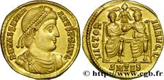 VALENTINIEN Ier (25/02/364-17/11/375)Flavius Valentinianus Solidus N° v38_1317    Date : 364 Nom de l'atelier : Macédoine, Thessalonique Métal : or Diamètre : 21mm Axe des coins : 6h. Poids : 4,41g. D