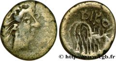 TRANSPADANE - CELTO-LIGURES(IIIe - IIe siècle avant J.-C.) “Drachme légère” DIKOI, imitation de Marseille N° v38_1458    Date : IIe-début du Ier siècle avant J.-C. Métal : billon Diamètre : 15,5mm Axe