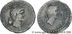 MARC ANTOINE et OCTAVE(41 avant J.-C.)Marcus Antonius, Caius Julius Cوsar Octavianus Denier N° v13_0123    Date : c. 41 AC. Nom de l'atelier : Asie Mineure, avec Antoine Métal : argent Diamètre : 19mm