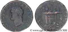 NERON(13/10/54-9/06/68)Nero Claudius Cوsar Drusus Germanicus Semis en orichalque, (PB, ئ 20) N° v13_0160    Date : 66 Nom de l'atelier : Lyonnaise, Lugdunum, Lyon Métal : bronze Diamètre : 20mm Axe de