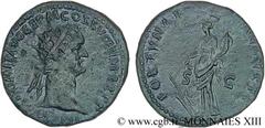 DOMITIEN(12/69-18/09/96)Titus Flavius Domitianus Auguste(13/09/81-18/09/96) Dupondius, (MB, ئ 27) N° v13_0205    Date : 90 Nom de l'atelier : Rome Métal : bronze Diamètre : 27mm Axe des coins : 6h. Po