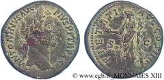 ANTONIN LE PIEUX(25/02/138-7/03/161)Titus Aurelius Fulvus Boionius Arrius AntoninusAuguste(10/07/138-7/03/161) Sesterce, (GB, ئ 33) N° v13_0298    Date : 158-159 Nom de l'atelier : Rome Métal : bronze