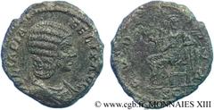 JULIA DOMNA(+217) Julia DomnaAugusta(194-217) Moyen bronze, dupondius ou as, (MB, ئ 26) N° v13_0403    Date : 211 Nom de l'atelier : Rome Métal : cuivre Diamètre : 25,5mm Axe des coins : 12h. Poids : 