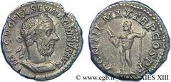 MACRIN(11/04/217-8/06/218)Marcus Opellius Macrinus Denier N° v13_0465    Date : 10-12/217 Nom de l'atelier : Rome Métal : argent Diamètre : 18,5mm Axe des coins : 6h. Poids : 3,05g. Degré de rareté : 