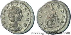 JULIA PAULA(219-220) Julia PaulaPremière femme d'Elagabal - Augusta (219-220) Denier N° v13_0513    Date : 220 Nom de l'atelier : Rome Métal : argent Diamètre : 19,5mm Axe des coins : 6h. Poids : 2,68