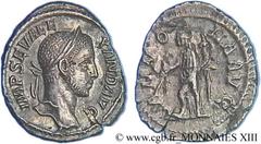 ALEXANDRE SEVERE(10/05/221-22/03/235)Marcus Aurelius Severus AlexanderAuguste (13/03/222-22/02/235) Denier N° v13_0526    Date : 229 Nom de l'atelier : Rome Métal : argent Diamètre : 20mm Axe des coin