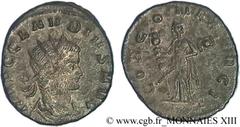 CLAUDE II LE GOTHIQUE(09/268-06-08/270)Marcus Aurelius Claudius Antoninien N° v13_0745    Date : 269 Nom de l'atelier : Rome Métal : billon Diamètre : 21mm Axe des coins : 6h. Poids : 3,24g. Degré de 