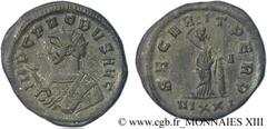 PROBUS(06-07/276-09/282)Marcus Aurelius Probus Aurelianus N° v13_0896    Date : 281 Nom de l'atelier : Italie, Ticinum, Pavie Métal : billon Diamètre : 23mm Axe des coins : 5h. Poids : 3,67g. Etat de 