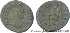 CARIN(10/282-09/285)Marcus Aurelius CarinusAuguste(03/283-09/285) Aurelianus N° v13_0942    Date : 283-284 Nom de l'atelier : Rome Métal : billon Diamètre : 21mm Axe des coins : 6h. Poids : 4,27g. Eta