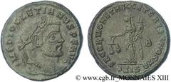 DIOCLETIEN(20/11/284-1/05/305)Caius Aurelius Valerius DiocletianusAuguste (20/11/284-1/05/305) Follis ou nummus N° v13_0971    Date : 300 Nom de l'atelier : Savie, Siscia Métal : cuivre Diamètre : 27m