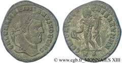 GALERE(1/03/293-5/05/311)Galerius Valerius MaximianusCésar(1/03/293-1/05/305) Follis ou nummus N° v13_1070    Date : 297-299 Nom de l'atelier : Hellespont, Cyzique Métal : cuivre Diamètre : 28mm Axe d