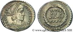 CONSTANCE II(8/11/324-3/11/361)Flavius Julius Valerius ConstantiusAuguste(9/09/337-3/11/361) Silique N° v13_1298    Date : 360-361 Nom de l'atelier : Lyonnaise, Lyon Métal : argent Diamètre : 16,5mm A