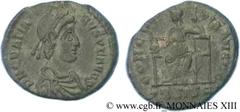 GRATIEN(24/08/367-25/08/383)Flavius Gratianus Nummus, (ئ 3) N° v13_1367    Date : 379-383 Nom de l'atelier : Savie, Siscia Métal : cuivre Diamètre : 17,5mm Axe des coins : 12h. Poids : 2,75g. Degré de
