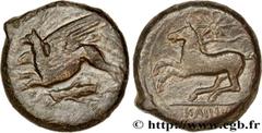 Greek Coins SICILY - ALASEA (KAINON) Type : Hemilitron  Date : c. 360-340 AC.  Mint name / Town : Kainon, Sicile  Metal : copper  Diameter : 21,5  mm Orientation dies : 6  h. Weight : 9,08  g. Rarity 