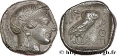 Greek Coins ATTICA - ATHENS Type : Tétradrachme  Date : c. 430 AC.  Mint name / Town : Athènes  Metal : silver  Diameter : 24  mm Orientation dies : 6  h. Weight : 17,19  g. Obverse legend : Anépigrap