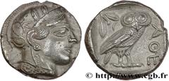 Greek Coins ATTICA - ATHENS Type : Tétradrachme  Date : c. 430 AC.  Mint name / Town : Athènes  Metal : silver  Diameter : 25  mm Orientation dies : 9  h. Weight : 17,17  g. Obverse legend : Anépigrap