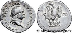 Roman coins VESPASIAN Type : Denier  Date : 76  Mint name / Town : Rome  Metal : silver  Millesimal fineness : 900  ‰ Diameter : 19,5  mm Orientation dies : 6  h. Weight : 2,87  g. Rarity : R1  Obvers