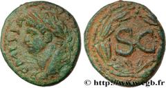 Provincial Coins DOMITIANUS Type : As  Date : c. 69-81  Mint name / Town : Antioche  Metal : copper  Diameter : 22,5  mm Orientation dies : 12  h. Weight : 7,22  g. Officine : 8e  Obverse legend : DOM