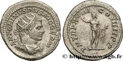 Roman coins CARACALLA Type : Antoninien  Date : 215  Mint name / Town : Rome  Metal : silver  Millesimal fineness : 500  ‰ Diameter : 24  mm Orientation dies : 6  h. Weight : 5,16  g. Rarity : R1  Off