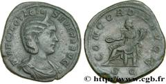 Roman coins OTACILIA SEVERA Type : Sesterce  Date : 246  Mint name / Town : Rome  Metal : copper  Diameter : 31  mm Orientation dies : 1  h. Weight : 18,93  g. Rarity : R1  Officine : 4e  Obverse lege