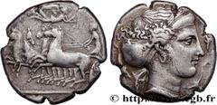 Greek Coins SICILY - SYRACUSE Type : Tétradrachme  Date : c. 405-395 AC.  Mint name / Town : Sicile, Syracuse  Metal : silver  Diameter : 25  mm Orientation dies : 6  h. Weight : 16,99  g. Rarity : R3