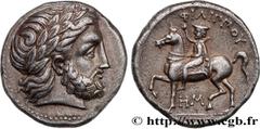 Greek Coins MACEDONIA - MACEDONIAN KINGDOM - PHILIP II Type : Tétradrachme  Date : c. 355-349/8 AC.  Mint name / Town : Macédoine, Pella  Metal : silver  Diameter : 24,5  mm Orientation dies : 12  h. 