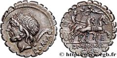 Roman coins MEMMIA Type : Denier serratus  Date : 106 AC.  Mint name / Town : Rome  Metal : silver  Millesimal fineness : 950  ‰ Diameter : 18,5  mm Orientation dies : 12  h. Weight : 4,09  g. Obverse