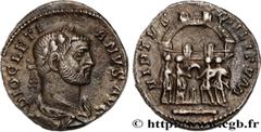 Roman coins DIOCLETIAN Type : Argenteus  Date : 300-301  Mint name / Town : Trèves  Metal : silver  Millesimal fineness : 900  ‰ Diameter : 17  mm Orientation dies : 6  h. Weight : 2,81  g. Rarity : R