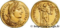 Roman coins VALENTINIAN I Type : Solidus  Date : 367  Mint name / Town : Antioche  Metal : gold  Diameter : 20,5  mm Orientation dies : 5  h. Weight : 4,42  g. Rarity : R3  Officine : 7e  Obverse lege