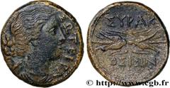 Greek Coins SICILY - SYRACUSE - FOURTH REPUBLIC Type : Litra  Date : c. 289-287 AC.  Mint name / Town : Syracuse, Sicile  Metal : copper  Diameter : 21  mm Orientation dies : 1  h. Weight : 7,79  g. R