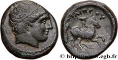 Greek Coins MACEDONIA - MACEDONIAN KINGDOM - PHILIP II Type : Unité  Date : c. 349-336 AC.  Mint name / Town : Amphipolis, Macédoine  Metal : copper  Diameter : 17,5  mm Orientation dies : 6  h. Weigh