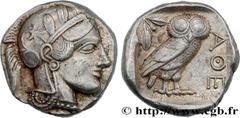 Greek Coins ATTICA - ATHENS Type : Tétradrachme  Date : c. 430 AC.  Mint name / Town : Athènes  Metal : silver  Diameter : 23,5  mm Orientation dies : 1  h. Weight : 17,20  g. Obverse legend : Anépigr