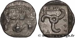 Greek Coins LYCIA - SATRAPS OF LYCIA - MITHRAPATA Type : Diobole  Date : c. 380 AC.  Mint name / Town : Antiphellos, Lycie  Metal : silver  Diameter : 13  mm Orientation dies : 12  h. Weight : 1,36  g