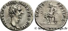 Roman coins NERVA Type : Denier  Date : septembre - décembre  Date : 96  Mint name / Town : Rome  Metal : silver  Millesimal fineness : 900  ‰ Diameter : 17  mm Orientation dies : 6  h. Weight : 3,32 
