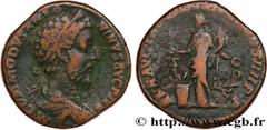 Roman coins COMMODUS Type : Sesterce  Date : 184  Mint name / Town : Rome  Metal : bronze  Diameter : 30  mm Orientation dies : 12  h. Weight : 20,86  g. Rarity : R2  Obverse legend : M COMMODVS ANT-O