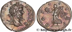 Roman coins SEPTIMIUS SEVERUS Type : Denier  Date : 202  Mint name / Town : Laodicée  Metal : silver  Millesimal fineness : 550  ‰ Diameter : 18,5  mm Orientation dies : 12  h. Weight : 3,57  g. Rarit