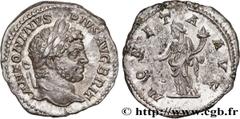 Roman coins CARACALLA Type : Denier  Date : 213  Mint name / Town : Rome  Metal : silver  Millesimal fineness : 550  ‰ Diameter : 18,5  mm Orientation dies : 6  h. Weight : 2,59  g. Officine : 2e  Obv