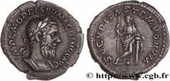 Roman coins MACRINUS Type : Denier  Date : octobre - décembre  Date : 217  Mint name / Town : Rome  Metal : silver  Millesimal fineness : 500  ‰ Diameter : 20,5  mm Orientation dies : 12  h. Weight : 