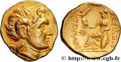 Greek Coins THRACE - THRACIAN KINGDOM - LYSIMACHOS Type : Statère d’or  Date : c. 280 AC.  Mint name / Town : Atelier indéterminé  Metal : gold  Diameter : 19  mm Orientation dies : 9  h. Weight : 8,4