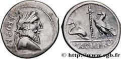 Roman coins POMPEY THE GREAT Type : Denier  Date : c. 49-48 AC.  Mint name / Town : Grèce avec Pompée  Metal : silver  Millesimal fineness : + 950  ‰ Diameter : 18,5  mm Orientation dies : 12  h. Weig
