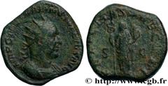 Roman coins TRAJAN DECIUS Type : Double Sesterce  Date : début - mi  Date : 250  Mint name / Town : Rome  Metal : copper  Diameter : 35,00  mm Orientation dies : 12  h. Weight : 41,48  g. Rarity : R2 