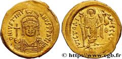 Byzantine coins JUSTINIAN I Type : Solidus  Date : 542-565  Mint name / Town : Constantinople  Metal : gold  Millesimal fineness : 1000  ‰ Diameter : 20,5  mm Orientation dies : 6  h. Weight : 4,45  g