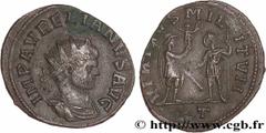 Roman coins AURELIAN Type : Antoninien  Date : automne 271  Mint name / Town : Siscia  Metal : billon  Millesimal fineness : 50  ‰ Diameter : 22  mm Orientation dies : 1  h. Weight : 3,59  g. Rarity :