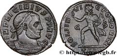 Roman coins LICINIUS I Type : Follis ou nummus  Date : 316-317  Mint name / Town : Arles  Metal : copper  Diameter : 19,5  mm Orientation dies : 12  h. Weight : 3,59  g. Rarity : INÉDIT  Officine : 3e