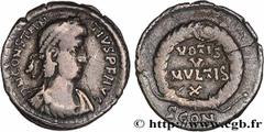 Roman coins CONSTANTIUS II Type : Silique  Date : 360-361  Mint name / Town : Arles  Metal : silver  Millesimal fineness : 900  ‰ Diameter : 17,5  mm Orientation dies : 12  h. Weight : 1,91  g. Rarity