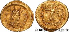 Roman coins LEO I Type : Tremissis  Date : 457-474  Mint name / Town : Constantinople  Metal : gold  Diameter : 14,5  mm Orientation dies : 6  h. Weight : 1,38  g. Rarity : R1  Obverse legend : D N LE